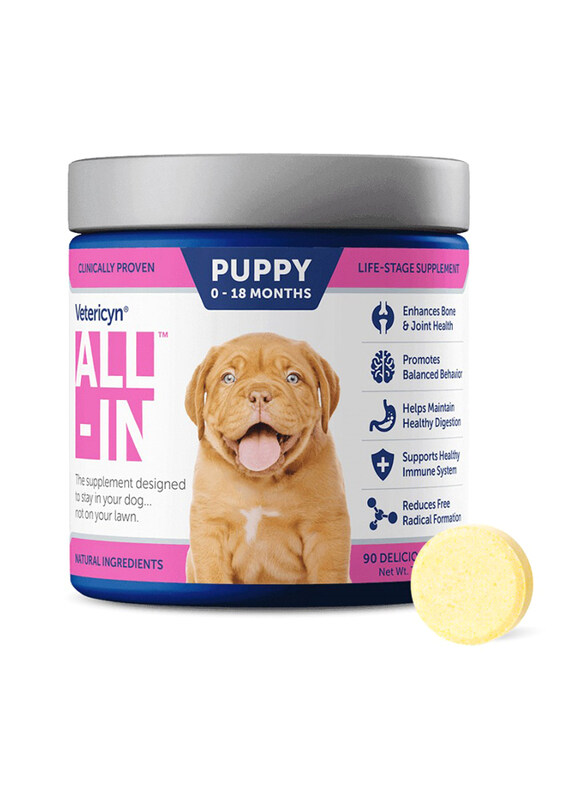 

Vetericyn ALL-IN Dog Supplement Puppy, 90 Tablets, White