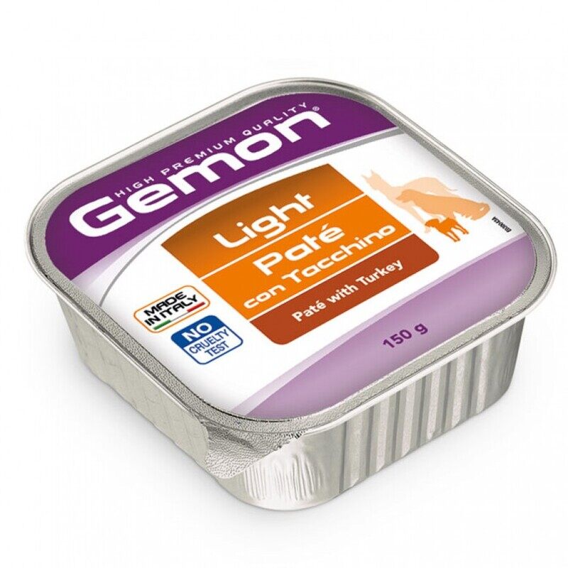 

GEMON Adult Dog Pate/Chunks - Turkey - Tray - BOX - 24*150g