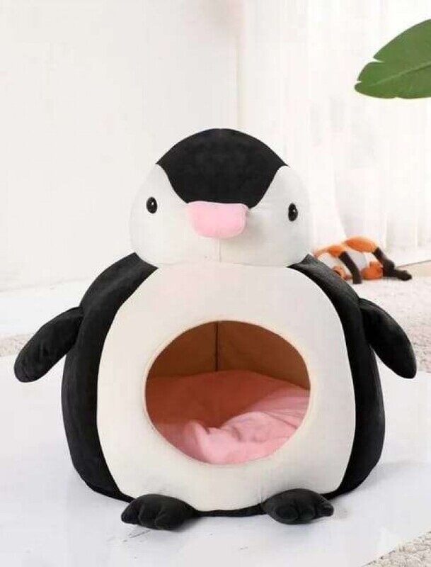 

Generic Pet Bed House - Penguin - Black & White - L