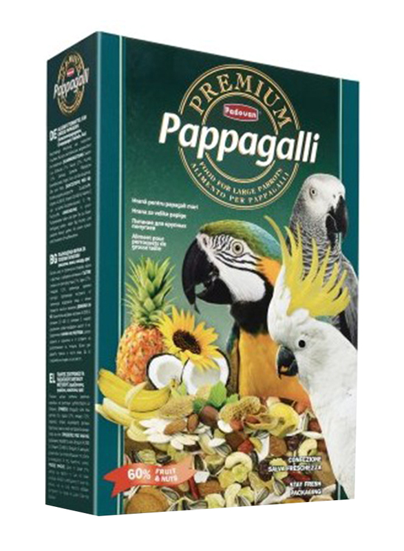 Padovan Pappagalli Large Parrot Seed Dry Food, 500g