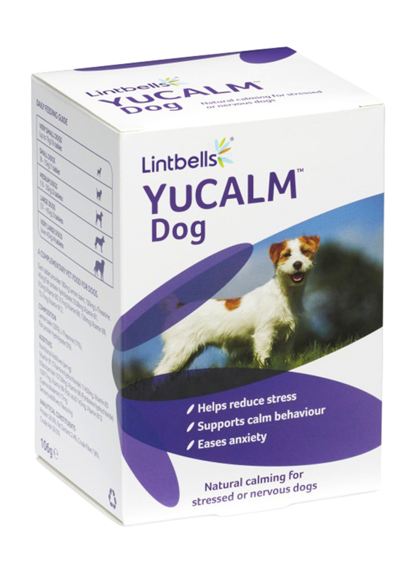 Lintbells YUCALM Dog, 60 Tablets, White