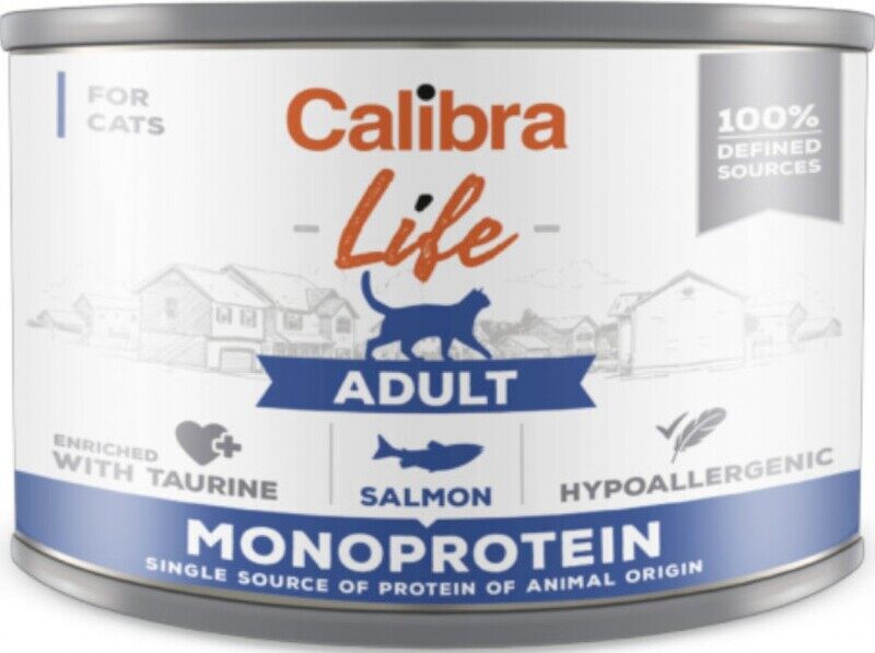 

Calibra Monoprotein Adult Cat - Salmon - Can - BOX - 6x200g