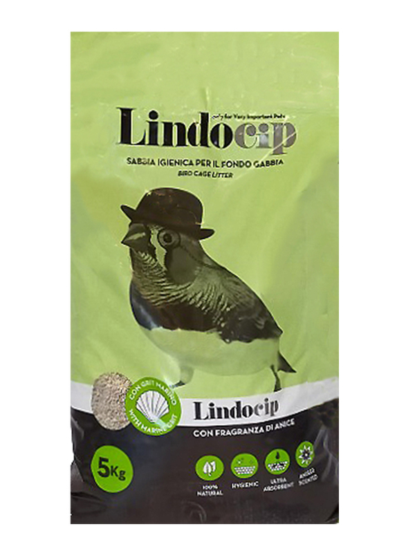 LindoCip Bird Sand and Grit, 5 Kg, White