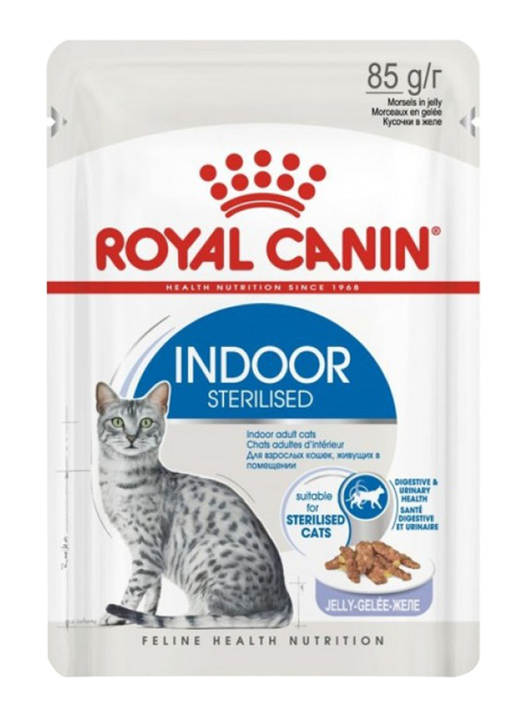 Royal Canin Indoor Sterilized Jelly Pouch Wet Cat Food, 85g