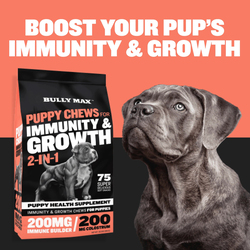 Bully Max Puppy Chews for Immunity and Growth, 300g, Multicolour