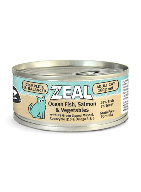 

Zeal Ocean Fish & Salmon & Vegetable Flavour Can Wet Cat Food, 100g