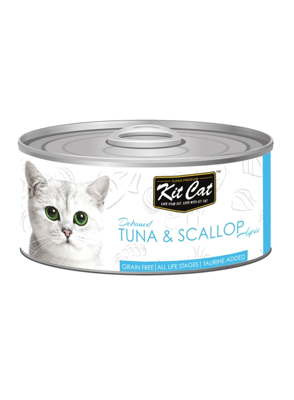 KitCat Tuna & Scallop Can Wet Cat Food, 80g