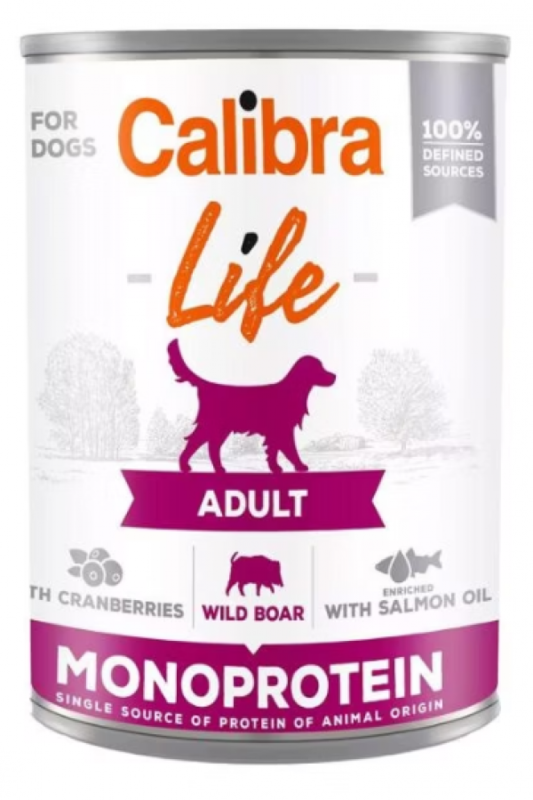 

Calibra Monoprotein Adult Dog - Wild Boar with Cranberry - Can - BOX - 6*400g