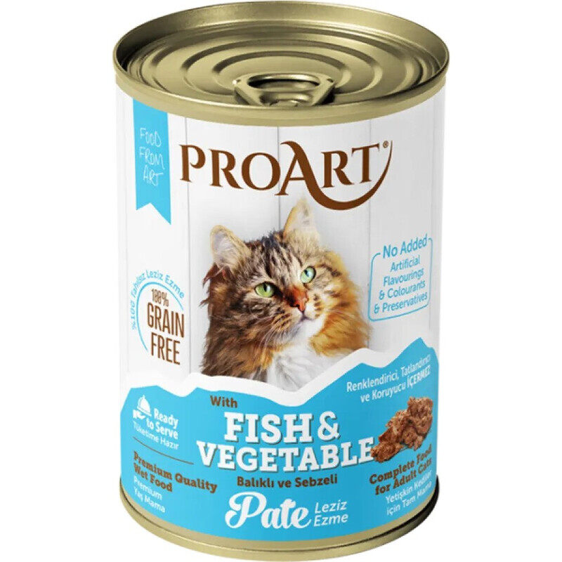 

ProArt Adult Cat Food - Fish & Vegetable in Gravy - Can - 24*400g