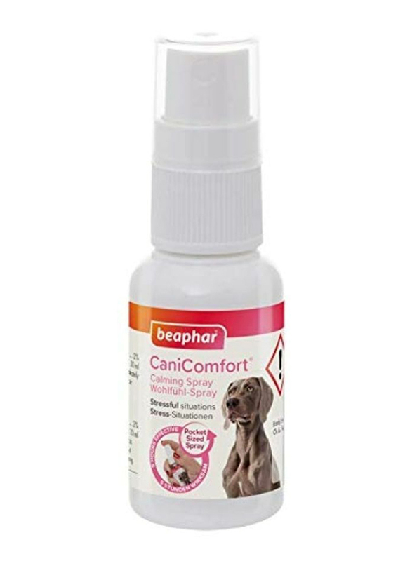 Beaphar Can comfort Dog Calming Anxiety Stress Relief Travel Spray, 30ml, White