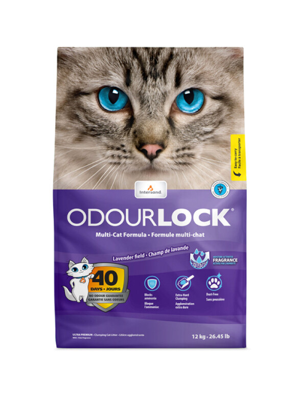 

Intersand Odourlock Cat Litter, 12Kg, Lavender