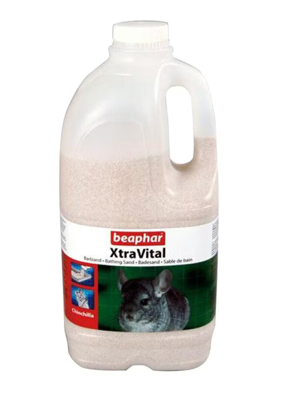 

Beaphar Xtra Vital Chinchillas Bathing Sand, 1.3 Kg, White