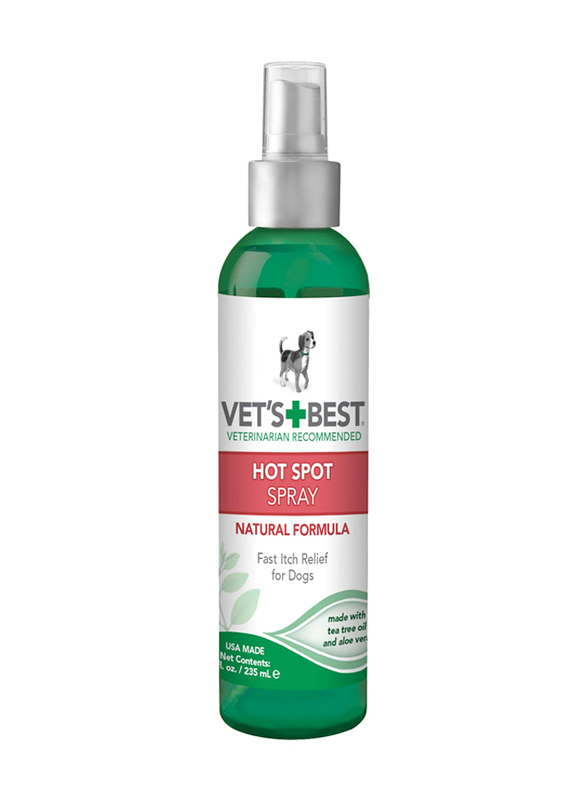 Vet's Best Hot Spot Spray Itch Relief Spray, 235ml (8oz), White/Green