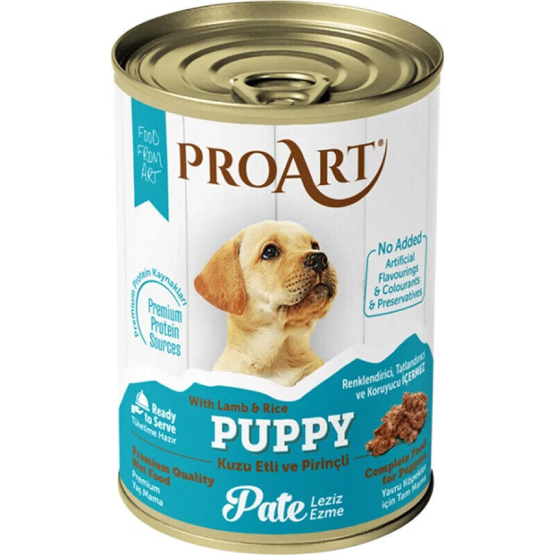 

ProArt Puppy Food - Lamb & Rice PATE in Gravy - Can - BOX - 24*400g