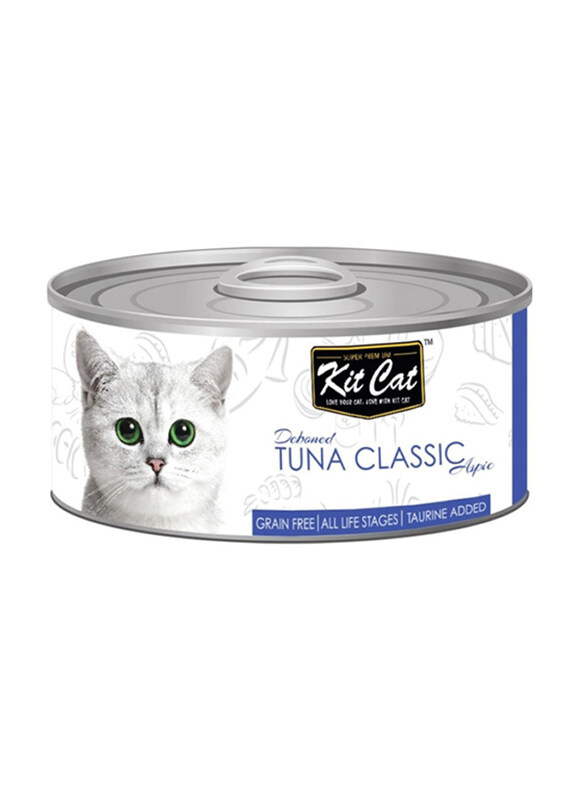 

KitCat Cat Tuna Classic Can Cat Wet Food, 24 x 80g