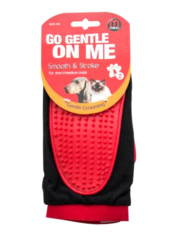 

Mikki Go Gentle Grooming Brush, Medium, Red