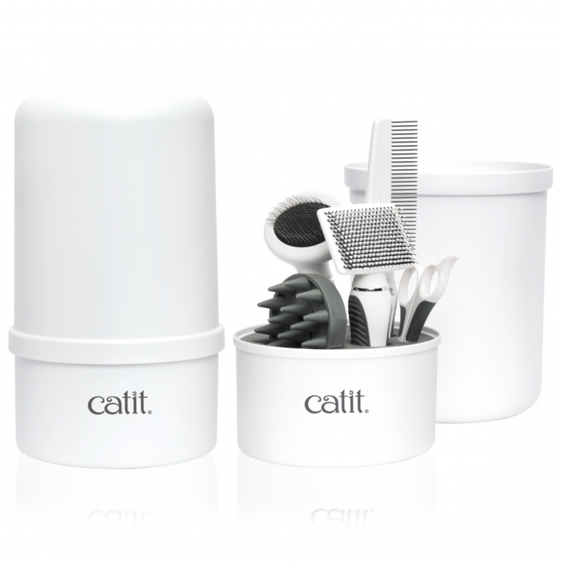 

Catiti Catit Cat Shorthair Grooming Kit - White - M
