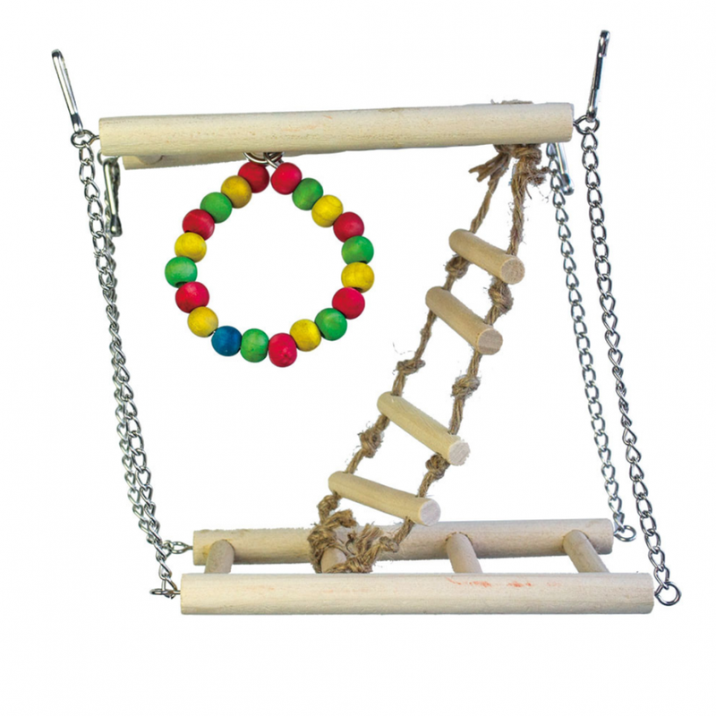 

VanPet Bird Toy Natural with Ladder (BTLB00688) - Brown - 20*20cm - M