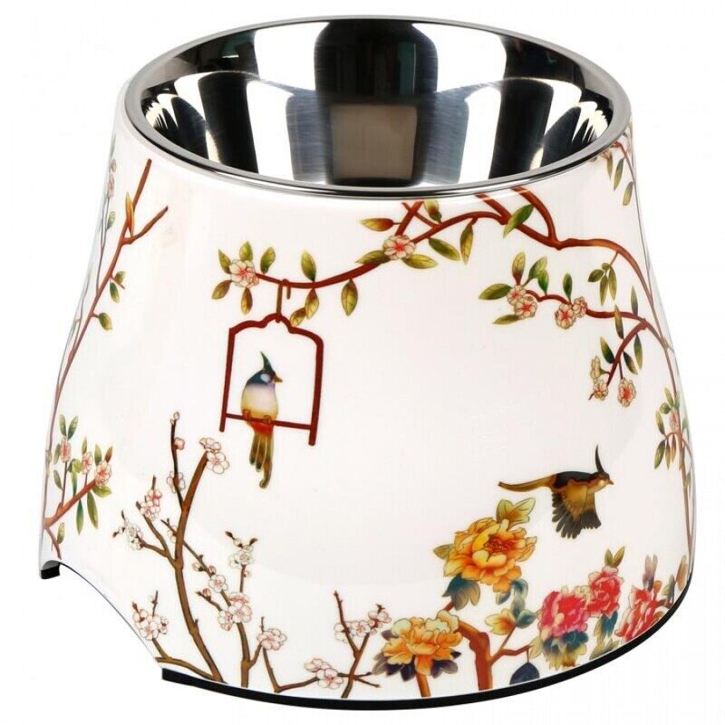 

Pawsitiv Elevated Round Bowl - Bird Design - M