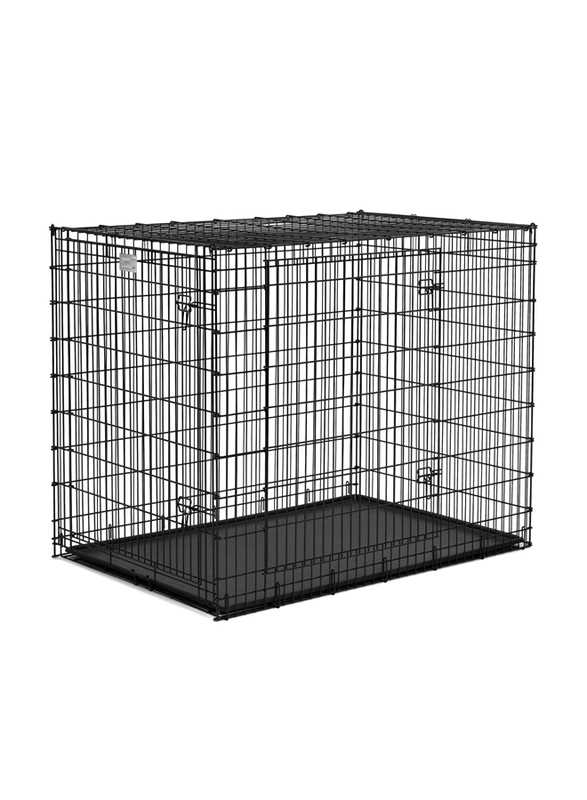Midwest Crate Life Stage Double Door Dog Cage, 137cm, Double Extra Large, Black