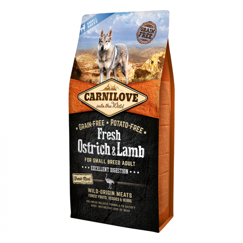 

Carnilove Small Breed - Adult Dog - Ostrich & Lamb - 6kg