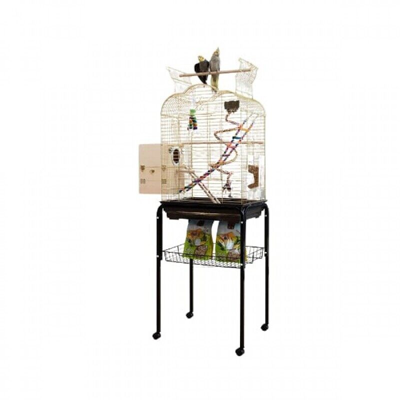 

Generic Bird Cage with Stand - Golden - 110*43*31cm