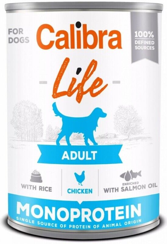 

Calibra Monoprotein Adult Dog - Chicken & Rice - Can - BOX - 6*400g