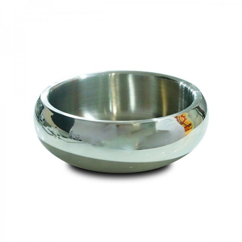 

MAU Belly Double Wall Bowl - Silver - 1240ML