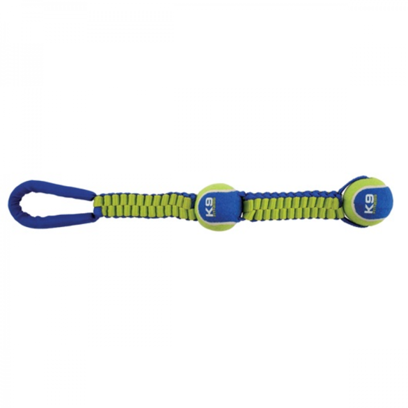 

Zeus Dog Toy K9 Fitness Double Tennis Ball - Blue & Yellow - 50.8cm