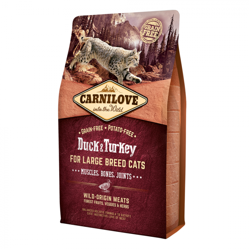 

Carnilove Adult Cat - Large Breed - Duck & Turkey - 2kg