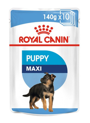 Royal Canin Maxi Puppy Dog Wet Food Box, 10 x 140g