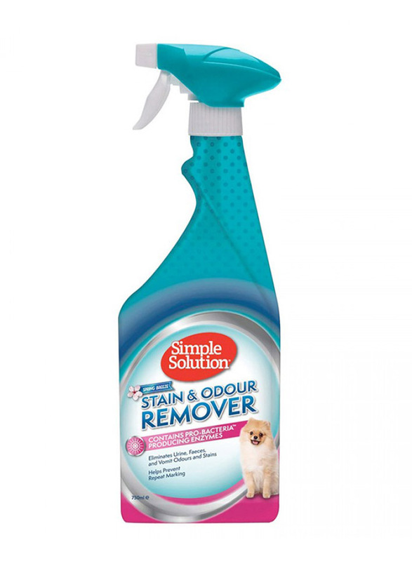 Simple Solution Spring Breeze Home Stain & Odour Remover for Dog, 750ml, Blue