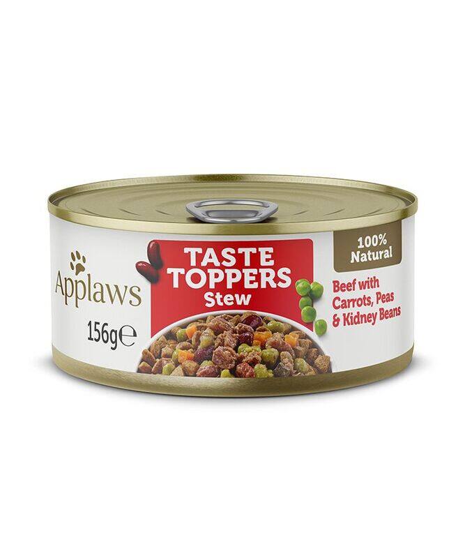 

Applaws Taste Topper Dog - Beef & Veg in Stew - Can - BOX - 12*156g