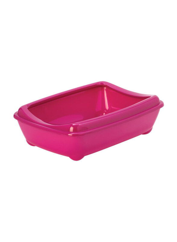 Moderna Arist Cat Litter Box with Rim, Medium, Purple