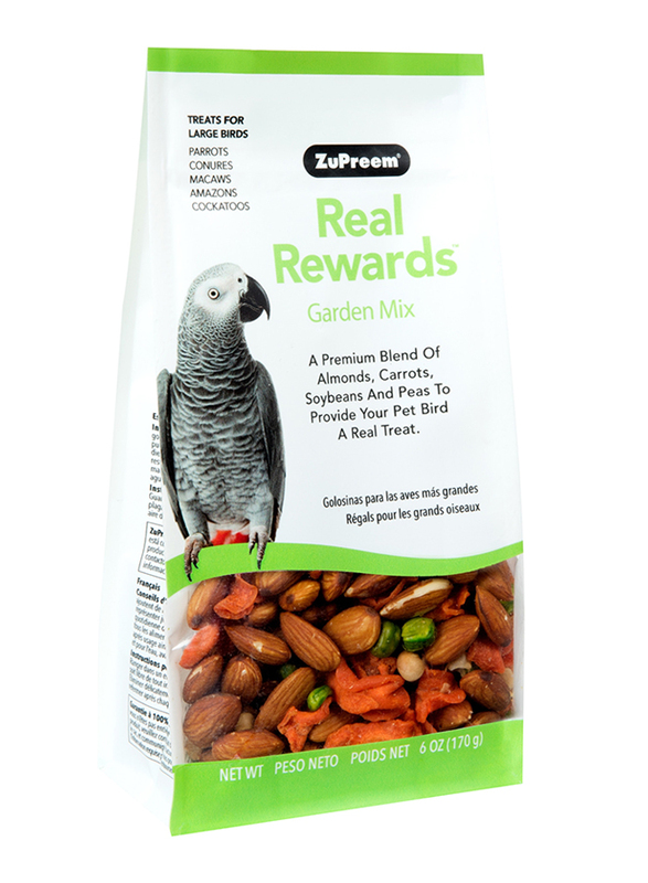 Zupreem Real Rewards Garden Mix Dry Bird Food, Large, 170g