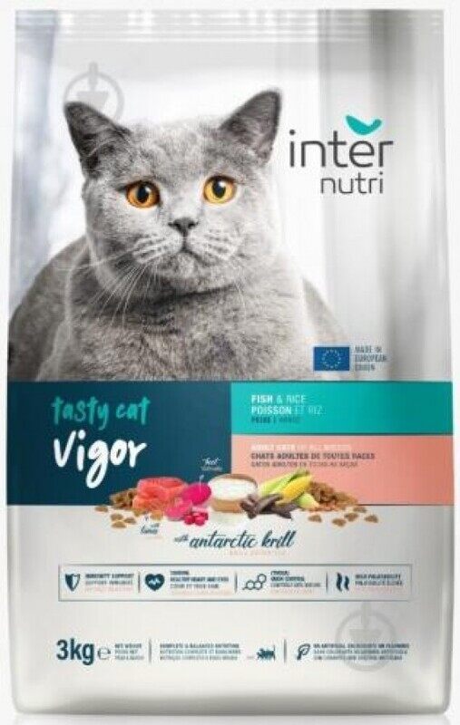 

Internutri TASTY Cat Vigor - Fish & Rice - 3kg