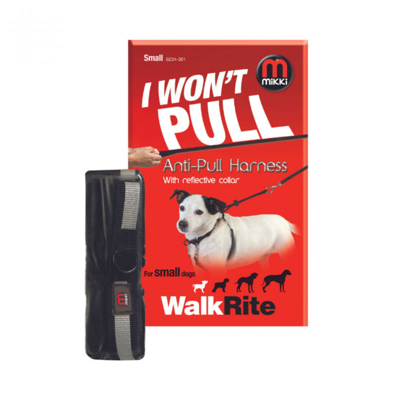 

mikki WalkRite Anti Pull Dog Harness - Black - S