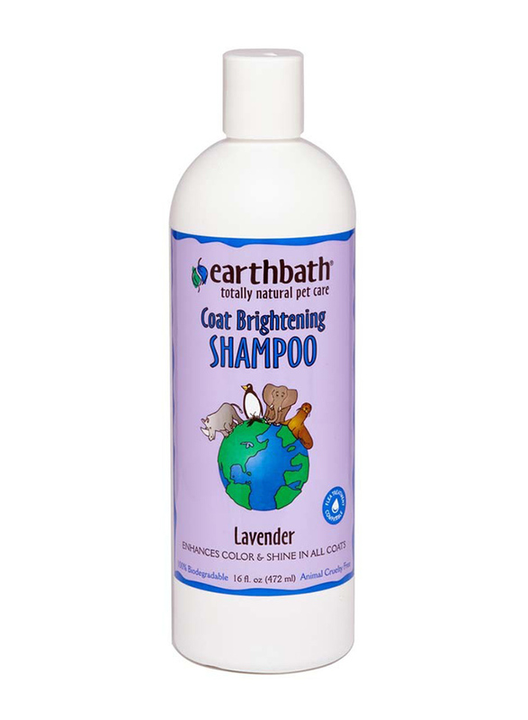 Earth Bath Coat Brightening Shampoo in Lavender, 472ml, Purple
