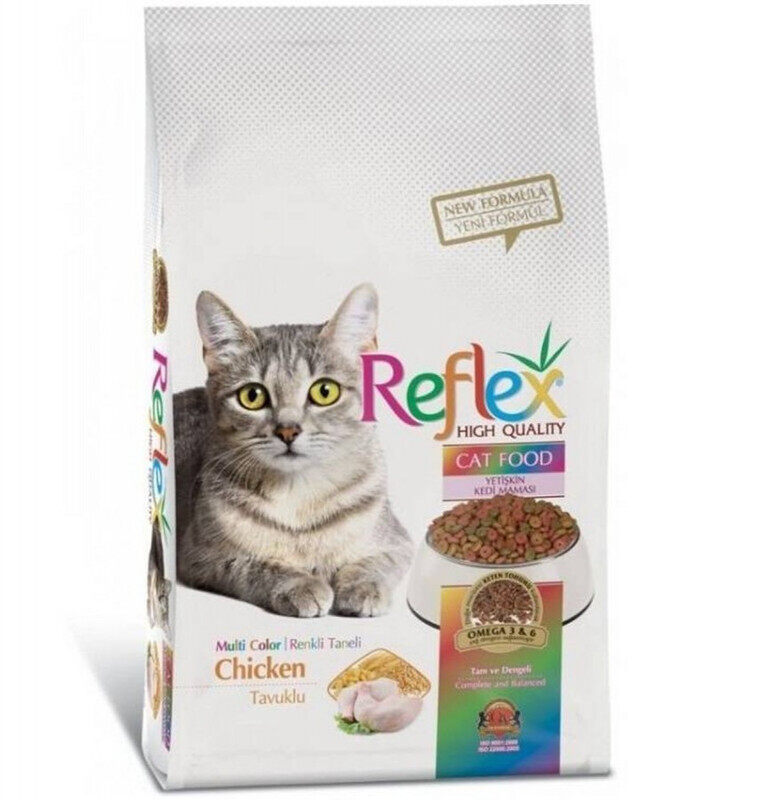 

Reflex High Quality Cat - Chicken - Multi Color - Dry -15 Kg