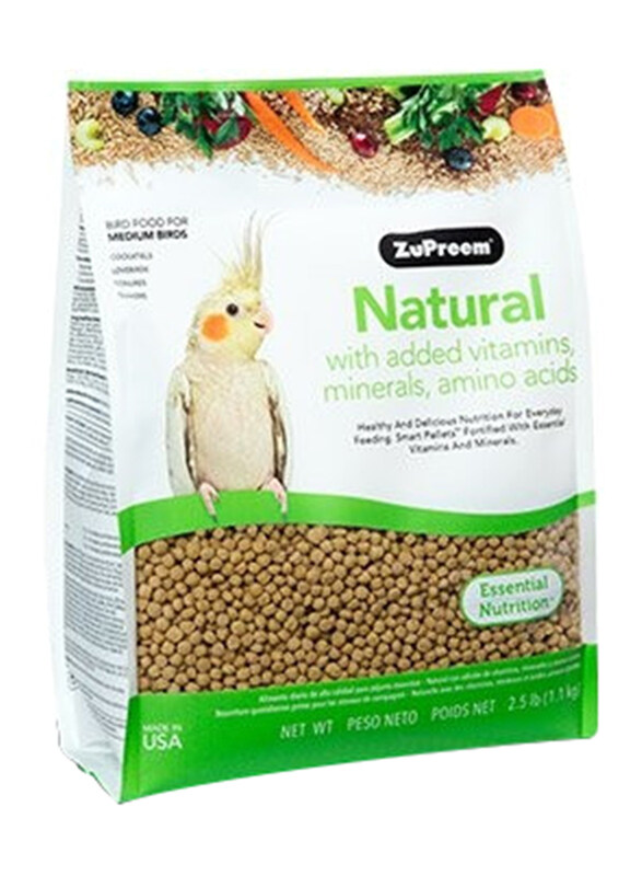 

ZuPreem Natural for Medium Birds Dry Food, 1.1 Kg