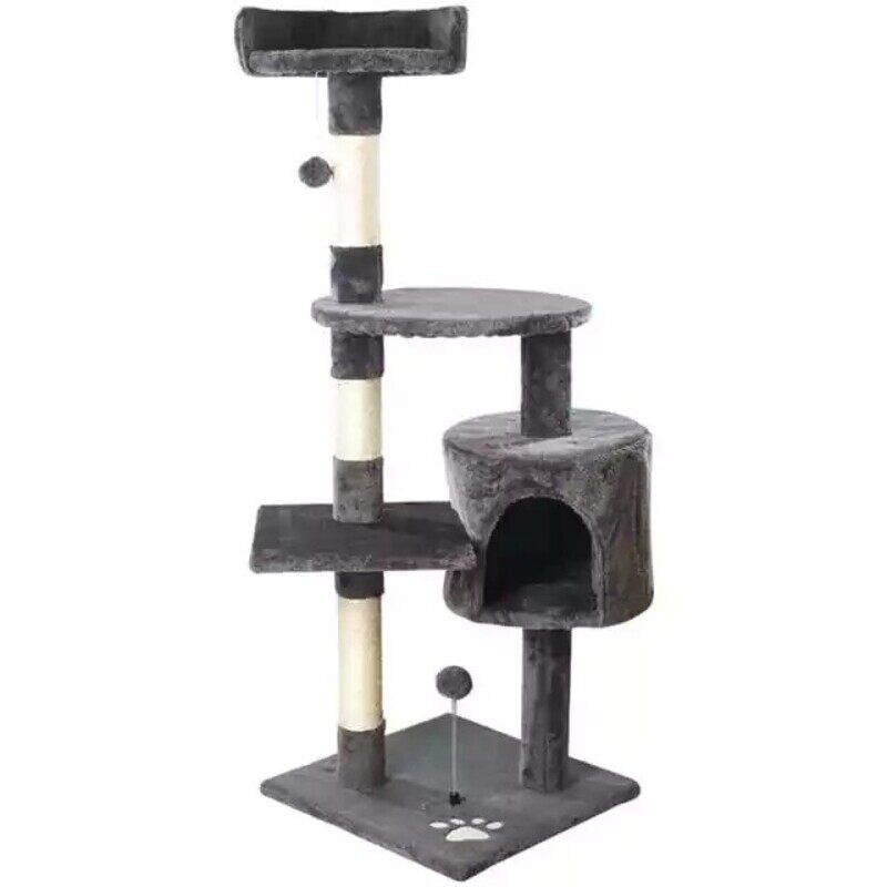 

Generic Cat Tree - Grey/Cream - 116*40*40cm