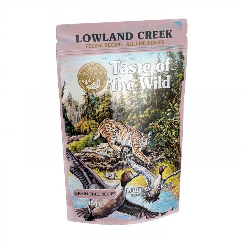 

Taste of The Wild Feline Lowland Creek - Chunks in Gravy - POUCH - BOX - 12*85g