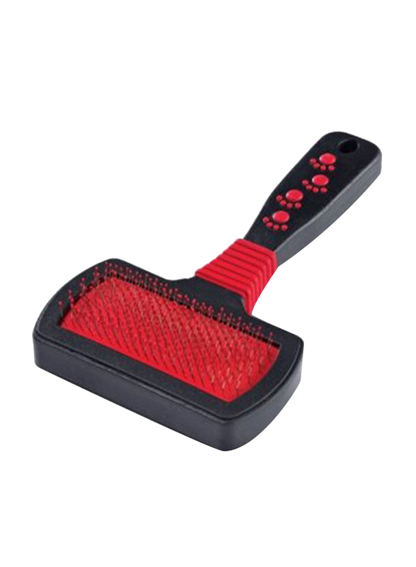 Padovan Pet Single Slicker Brush, Medium, Red/Black