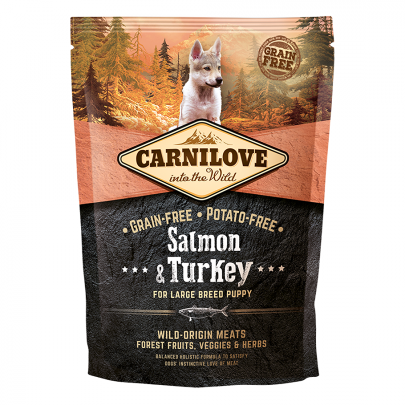 

Carnilove Puppy - Large Breed - Salmon & Turkey - 1.5kg
