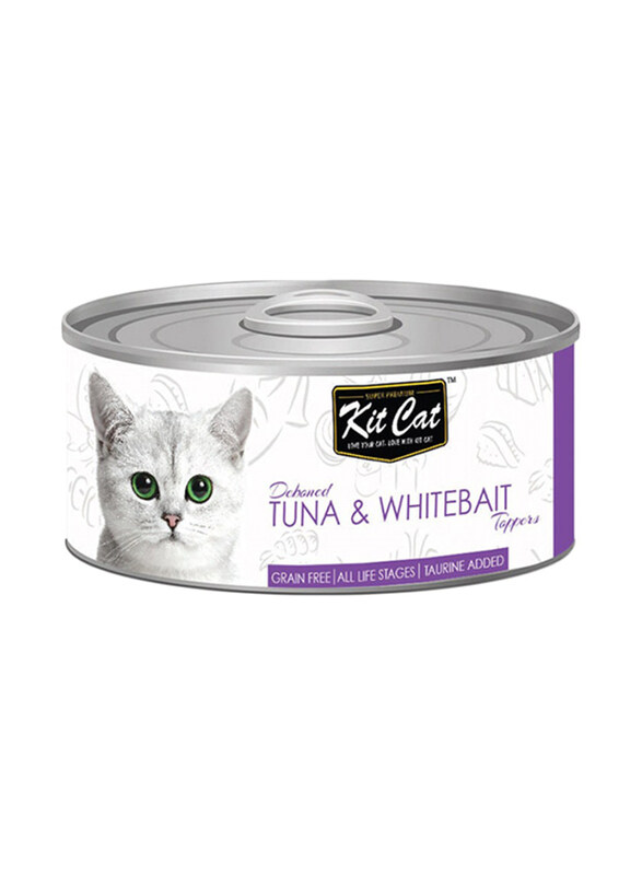 

KitCat Tuna & Whitebait Deboned Can Cat Wet Food, 24 x 80g