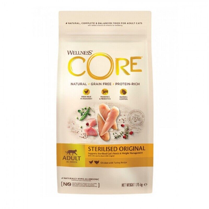 

Wellness CORE Original Adult Cat - STERILIZED - Turkey with Chicken - 1.75kg