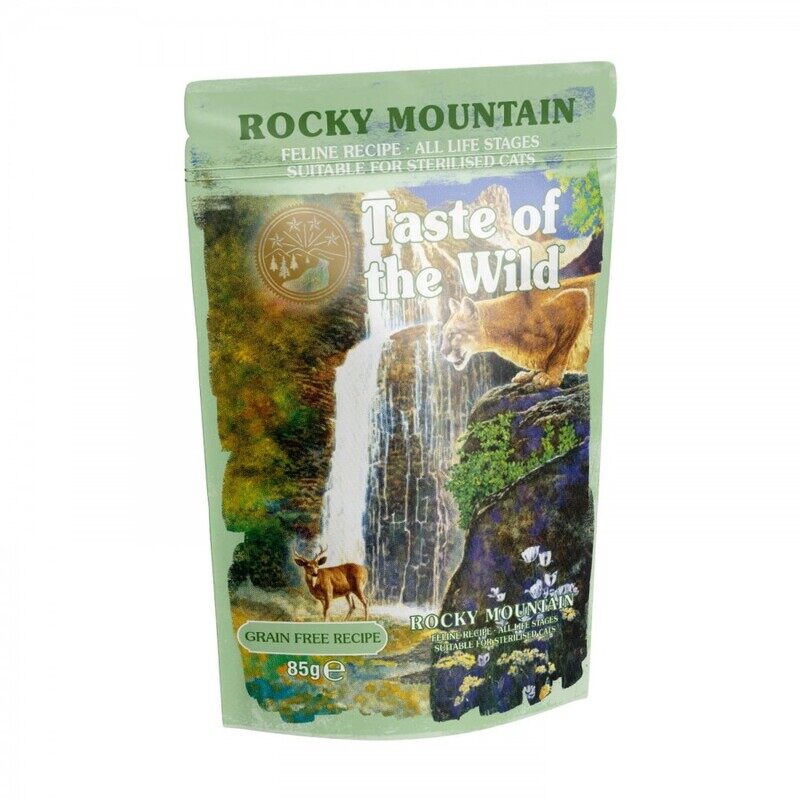 

Taste of The Wild Feline Rocky Mountain - Chunks in Gravy - POUCH - BOX - 12*85g