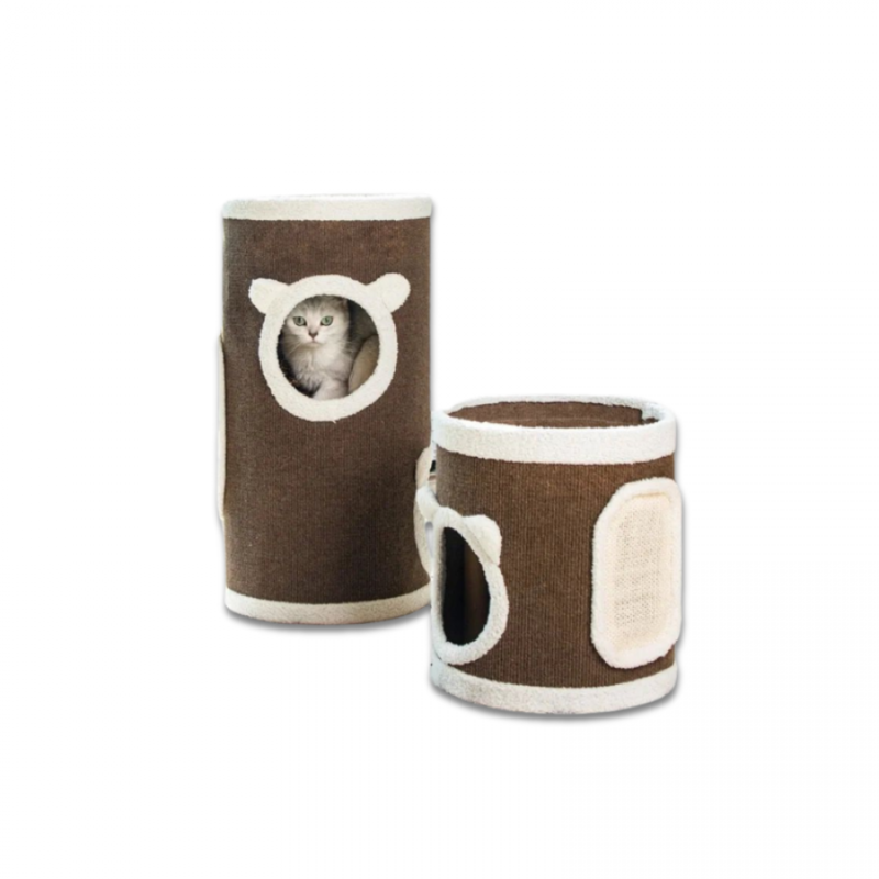 

Generic House Cat Tree - Cylindrical - Brown - L