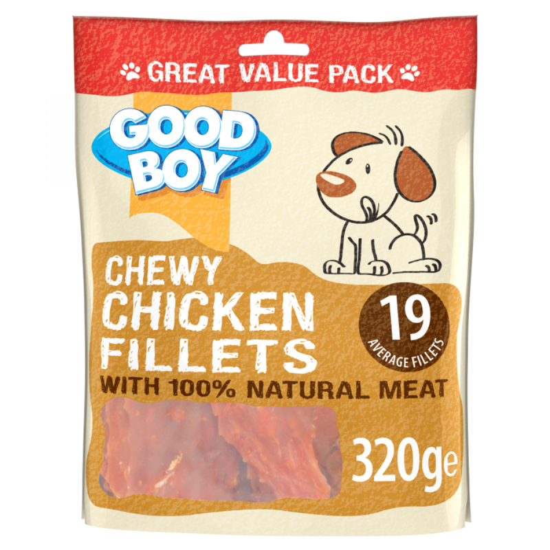 

Good Boy Dog Treat - Chicken Fillets - Value Pack - 19pcs - 320g