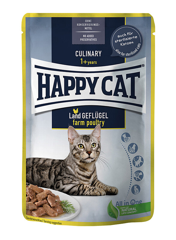 

Happy Cat MIS Culinary Farm Poultry Adult Cat Wet Food, 85g